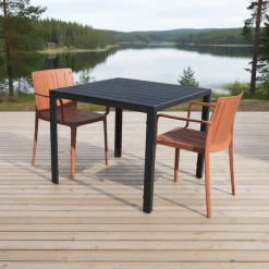 Moonlight terassipöytä 90x90 + Tiffany tuolit