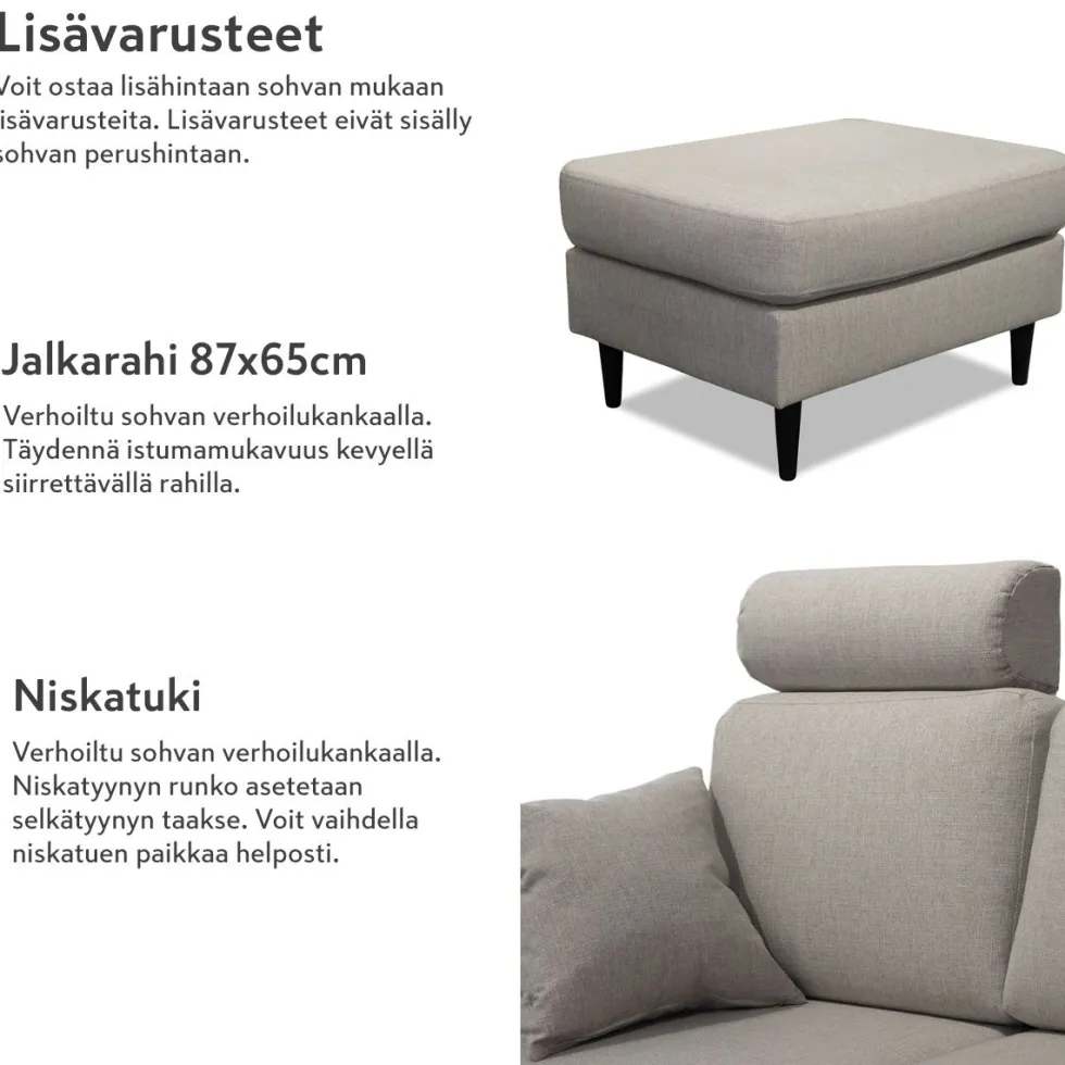 Napue nojatuoli tummanharmaa