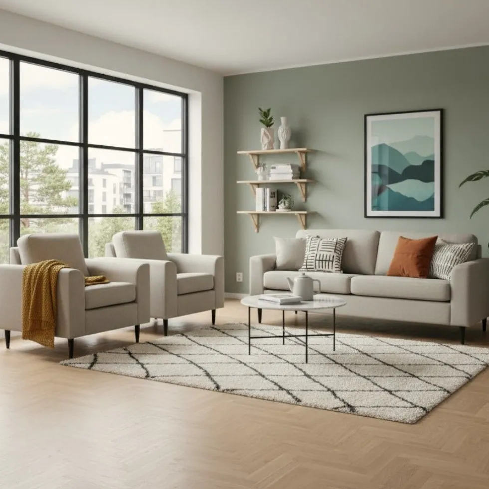 Napue 3+1+1 sohvakalusto beige