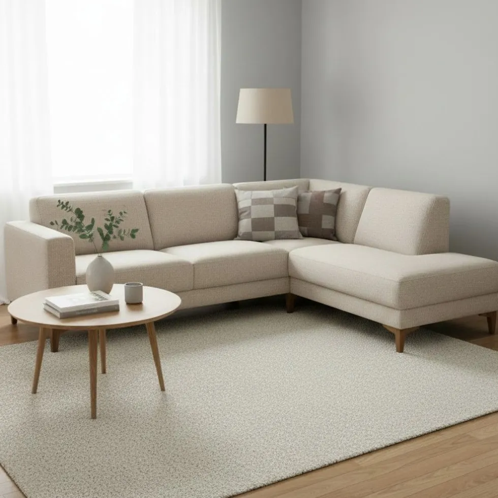 Neiser Rotterdam avokulmasohva, vaalea beige