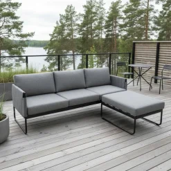 Niva divaanisohva ulkokäyttöön harmaa