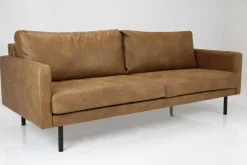 Nordic Copenhagen XL 3-ist nahkasohva 216cm, konjakki