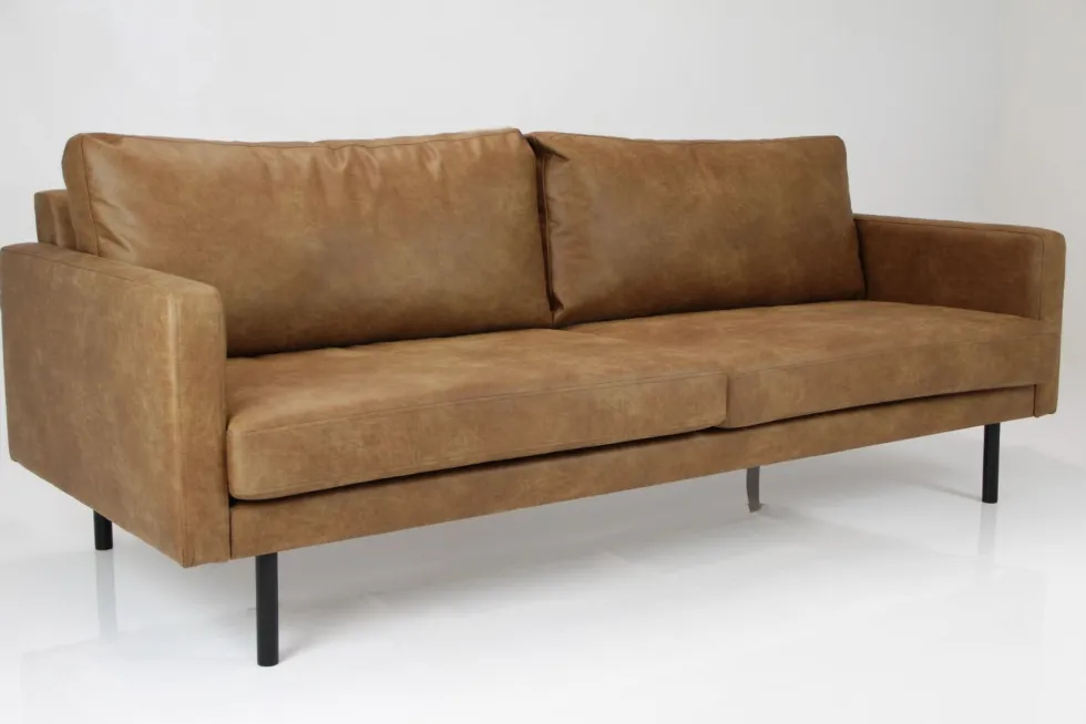 Nordic Copenhagen XL 3-ist nahkasohva 216cm, konjakki
