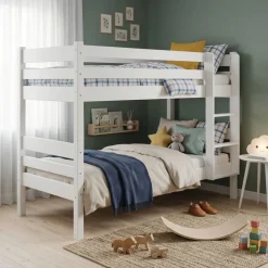 Nukkumatti pieni kerrossänky 70x165, valkoinen