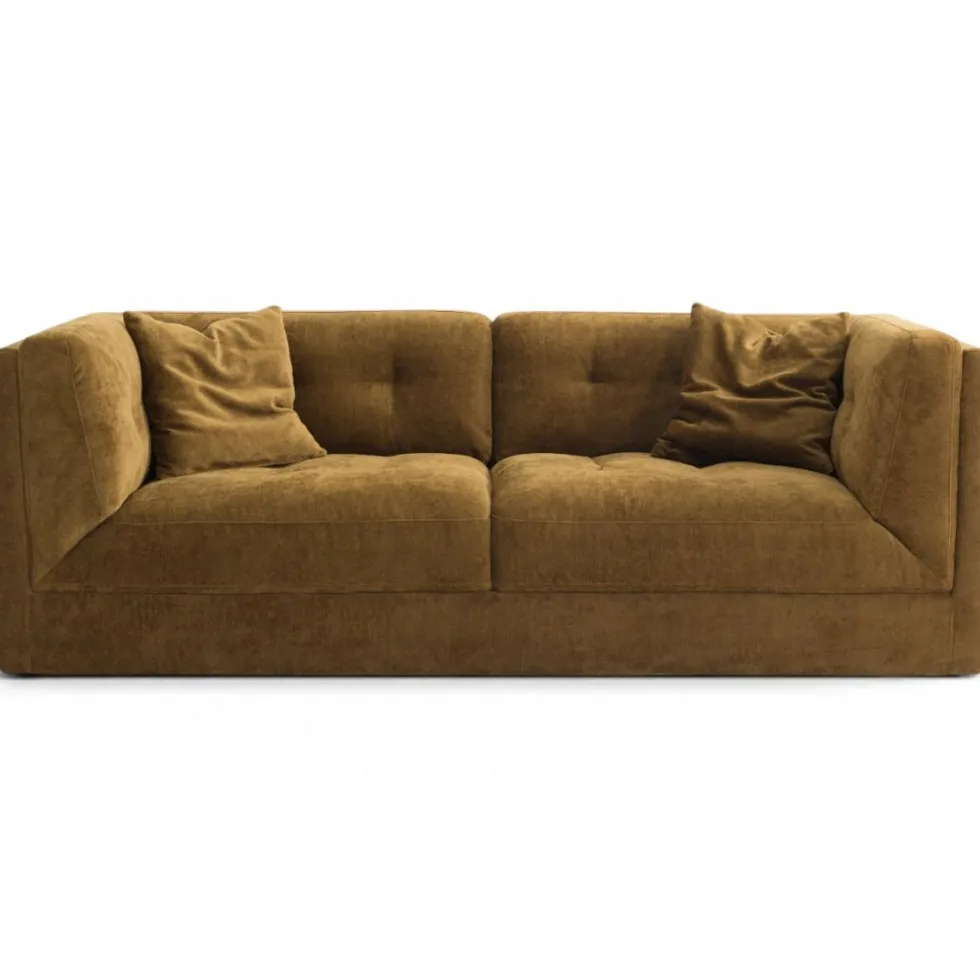 Orlando 3-ist sohva 222 cm, keltainen