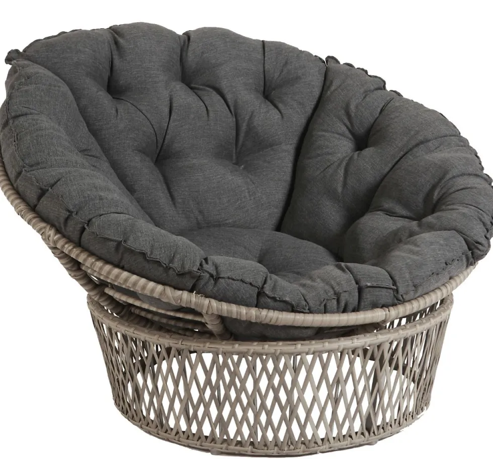 Papasan lepotuoli pyöreä, polyrottinki