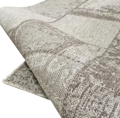 Patchwork matto, pellava, eri kokoja