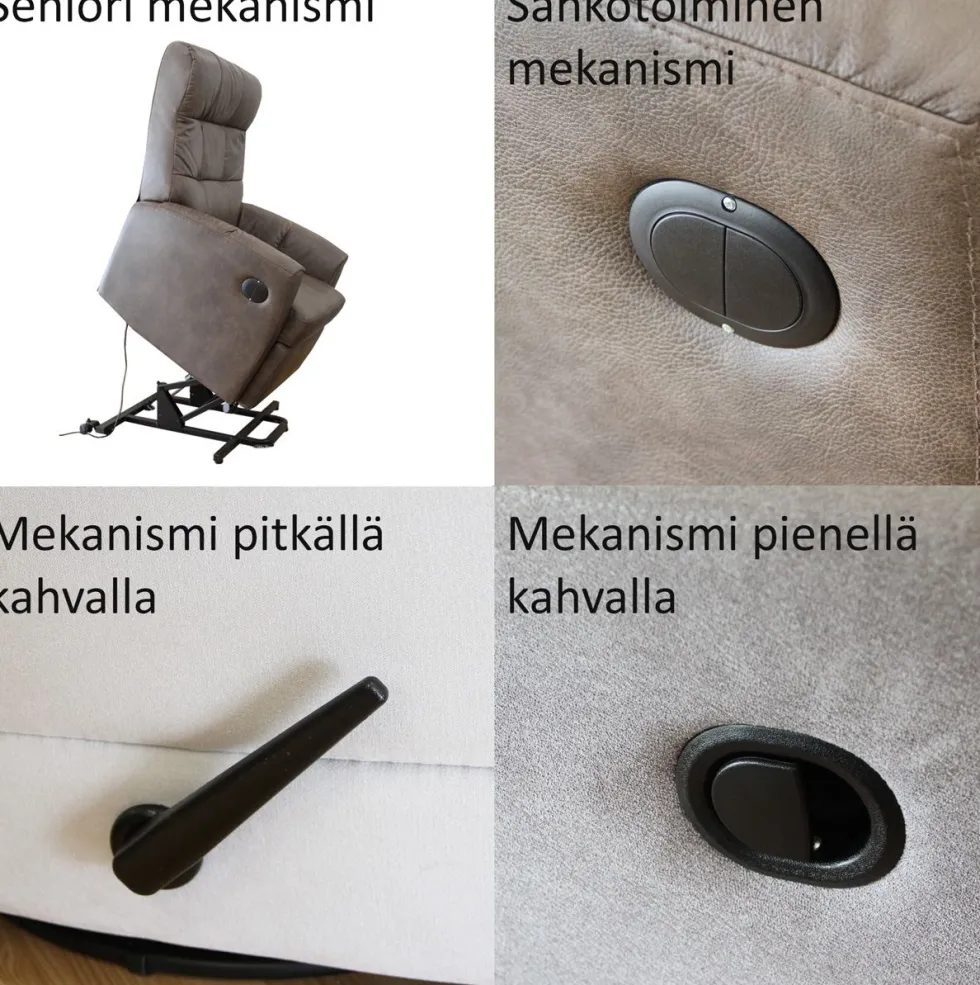 PK Castillo Kick reclinertuoli, kangasverhoiltu