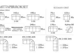 PK Furniture Madeira nojatuoli, kangasverhoiltu