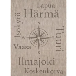 Pohjanmaa matto, pellava 160x230 cm