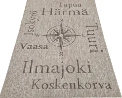 Pohjanmaa matto, pellava 133x190 cm