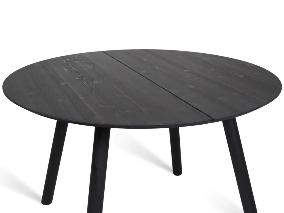 Pouta pyöreä ruokapöytä musta 115cm