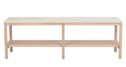 Rowico Orwel konsolipöytä, beige/valkopesty