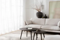 Rowico Tompkins pyöreä sohvapöytä 90cm, ruskea tammi