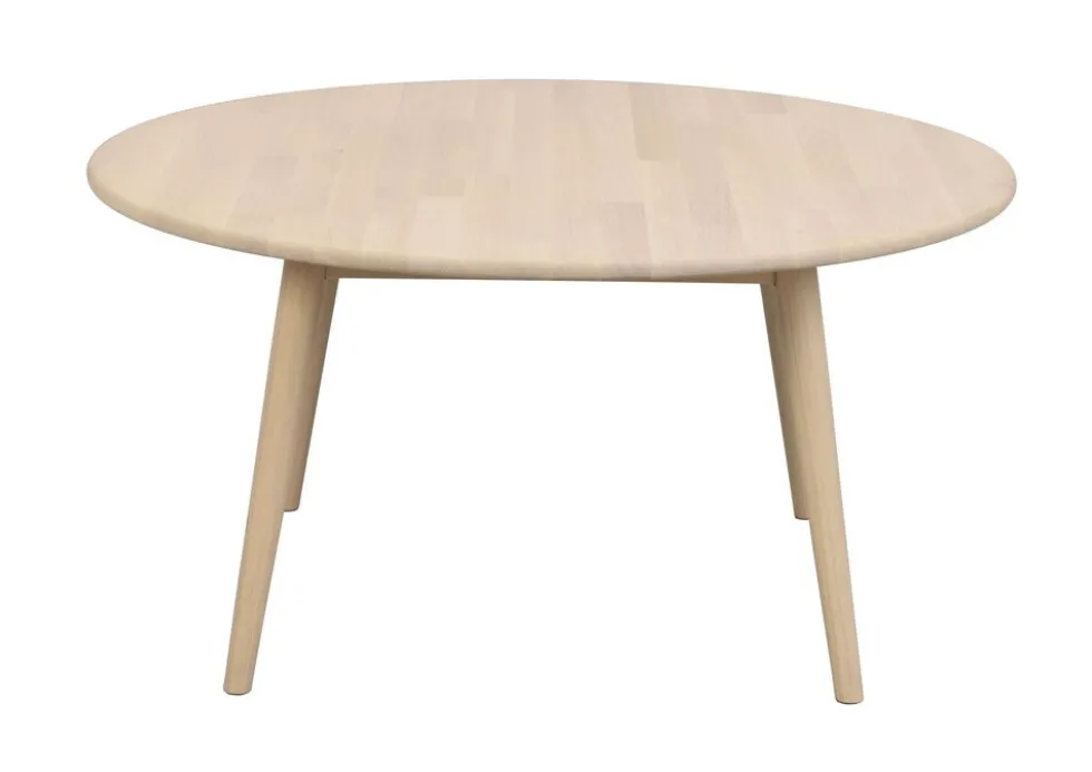 Rowico Tompkins pyöreä sohvapöytä 90cm, valkopesty tammi