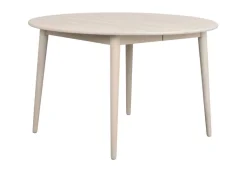 Rowico Tyler ruokapöytä pyöreä 120/165cm, valkopesty tammi