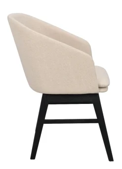 Rowico Windham nojatuoli, musta/beige