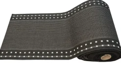 Ruutu käytävämatto 80cm lev, musta