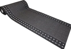 Ruutu käytävämatto 100 cm musta
