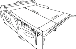 Salla vuodesohva 140 cm vuoteella