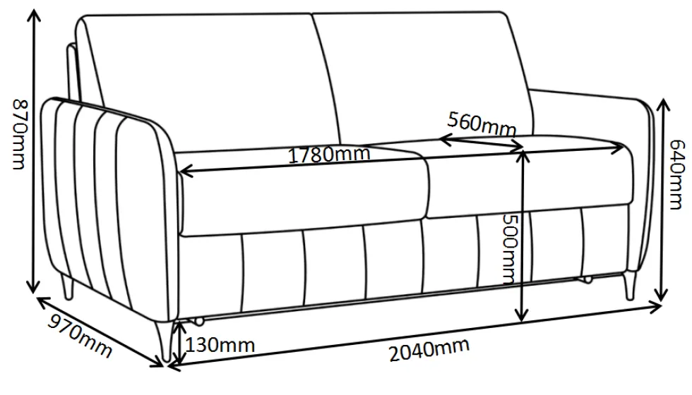 Salla vuodesohva 160 cm vuoteella