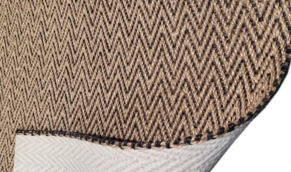 Sisal käytävämatto 90 cm Ziczac natural