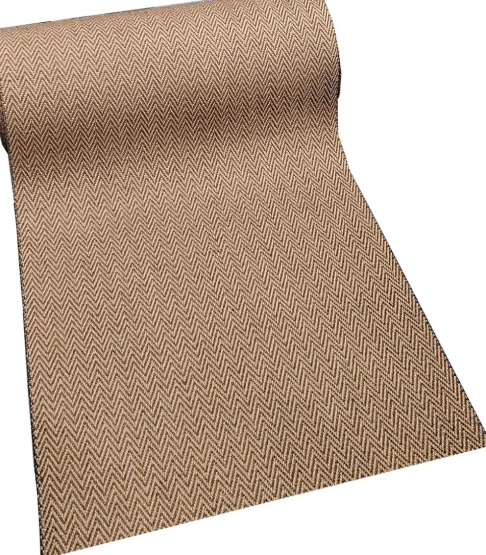 Sisal käytävämatto 90 cm Ziczac ruskea