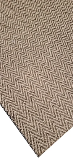 Sisal käytävämatto 90 cm Ziczac ruskea