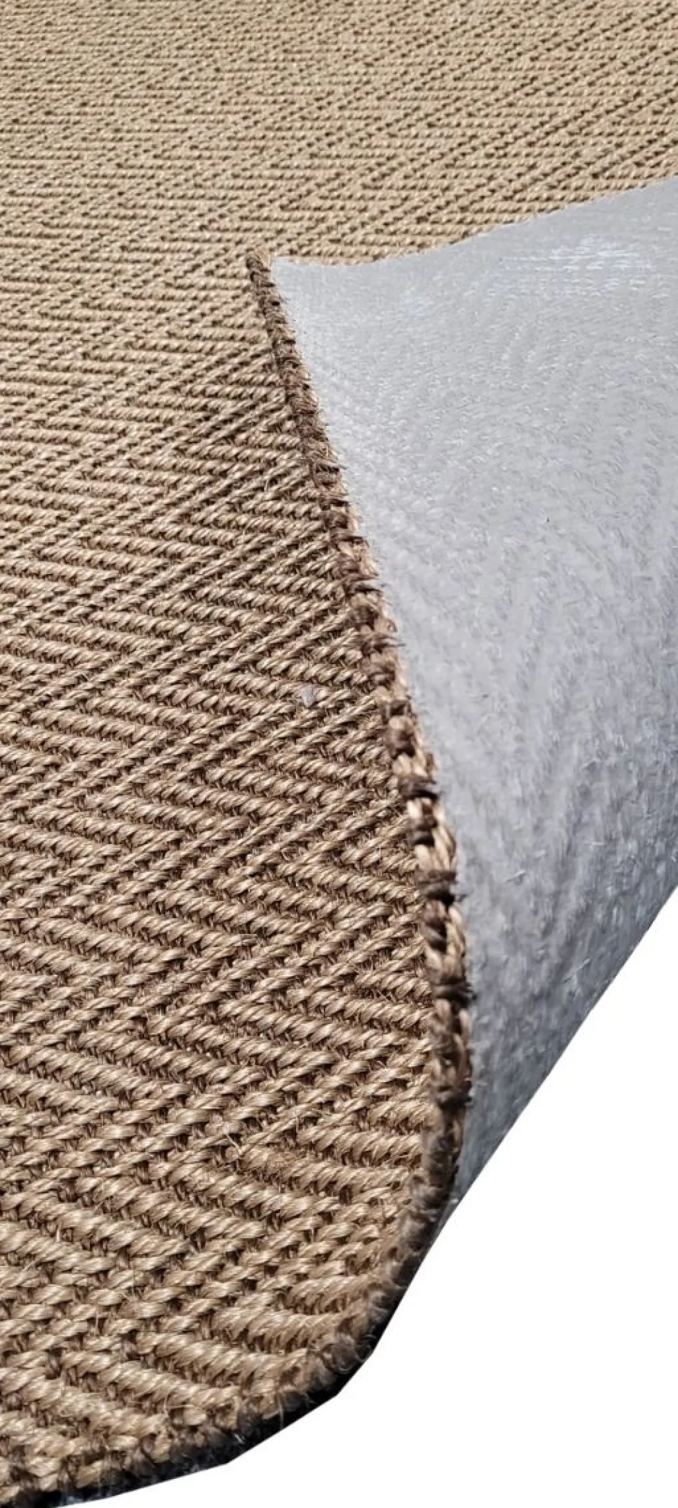 Sisal käytävämatto 90 cm Ziczac ruskea