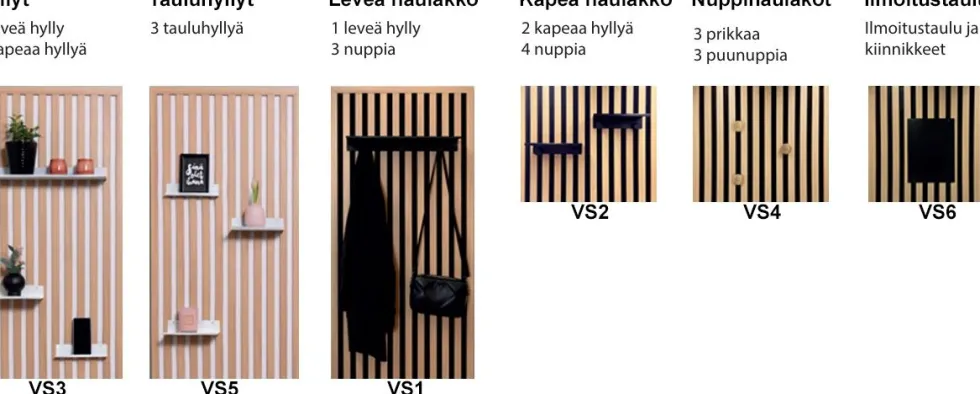 Sointu Sisustuspaneeli 150, tammi/valkoinen
