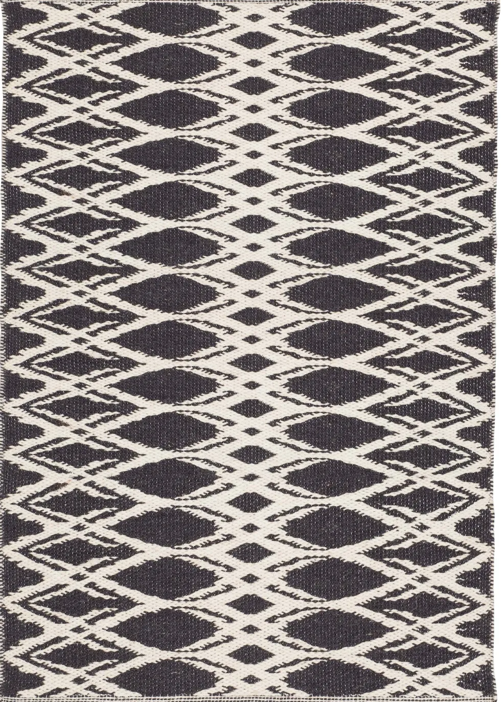 Svanefors Staffan 160x230 cm, musta-valkoinen