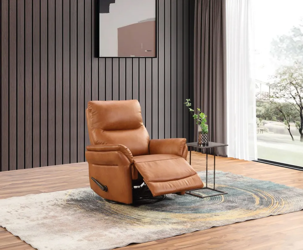 Texas reclinertuoli, ruskea nahka