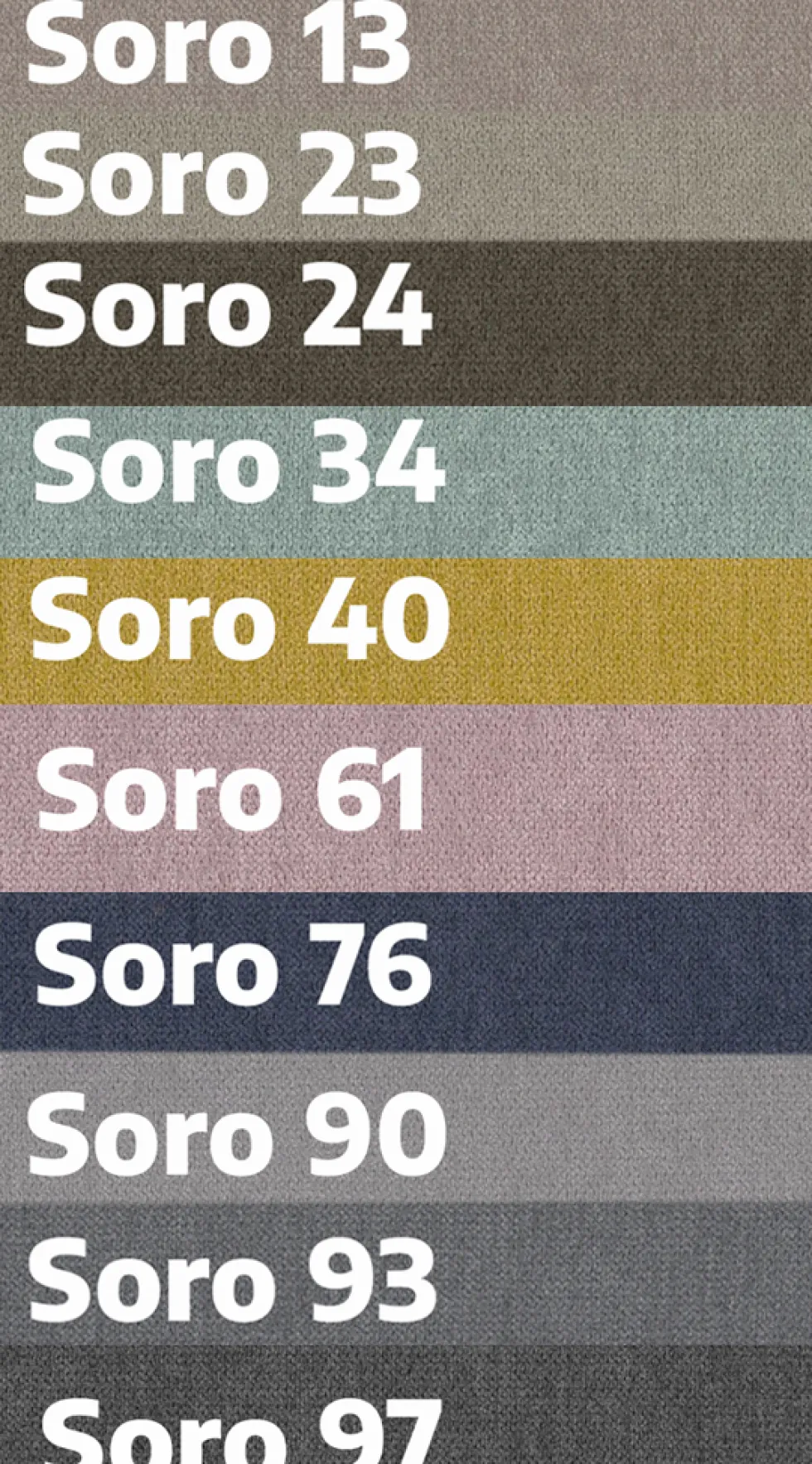 Toledo 2-istuttava sohva, eri värejä