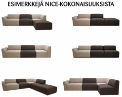 Tropez moduulisohvan istuin, eri värejä