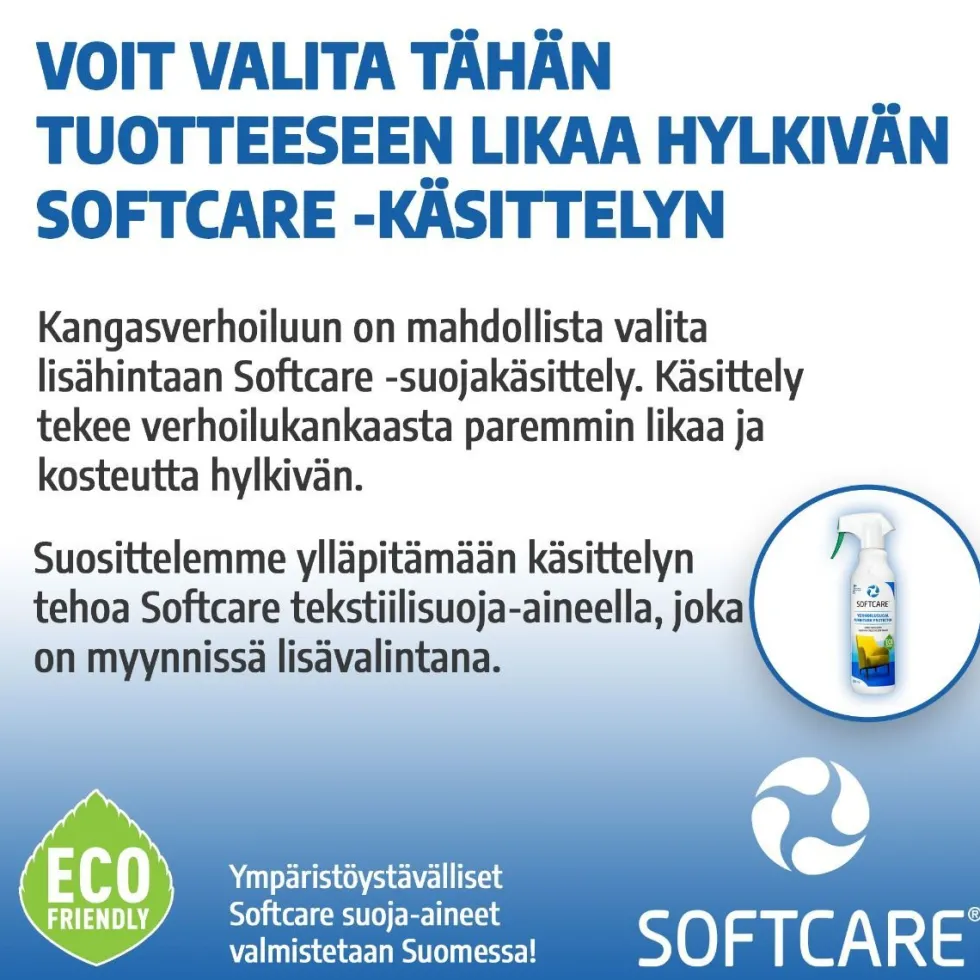 Unico Kelo 3-istuttava sohva 232cm, eri värejä