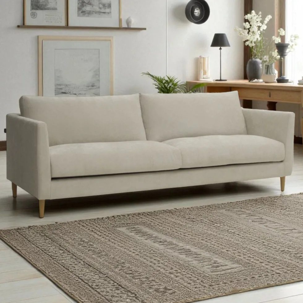 Unico Kelo 3-istuttava sohva 232cm, vaalea