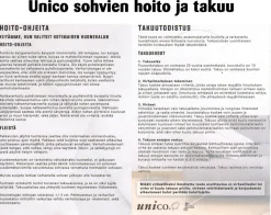 Unico Sofia 3-istuttava nahkasohva, eri värejä
