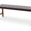 Valio penkki 120 cm satulavyöllä ruskea
