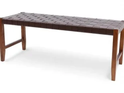 Valio penkki 120 cm satulavyöllä ruskea