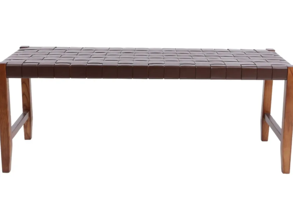 Valio penkki 120 cm satulavyöllä ruskea