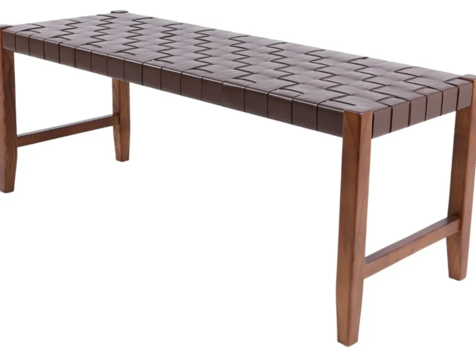 Valio penkki 120 cm satulavyöllä ruskea
