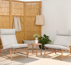 Vanamo nojatuolisetti kahdelle ulkokäyttöön beige