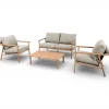 Vanamo terassin sohvasetti 2+1+1 beige