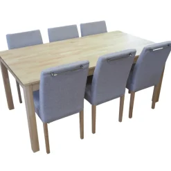 Vilja koivu ruokaryhmä Tähkä tuoleilla kuudelle 90x170