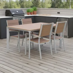 West terassipöytä kitti + 4 Krabi tuolia