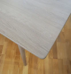 Zurich ruokapöytä 100x195cm, valkolakattu tammi